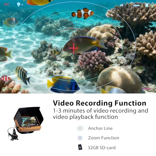 Image of Underwater Camera 1080P HD Waterproof Fish Finder for Lake /Sea