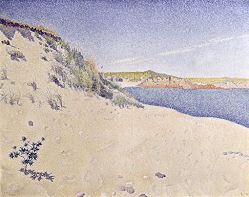 Toile Paul Signac Sandy Seashore affiche bord de mer poétique