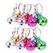 Nikeg Dog Collar Bells 48pcs Cat Collar Bells Loud Jingle Dog Pet Accessories Supply Multifunction Hanging Ring(Gold)