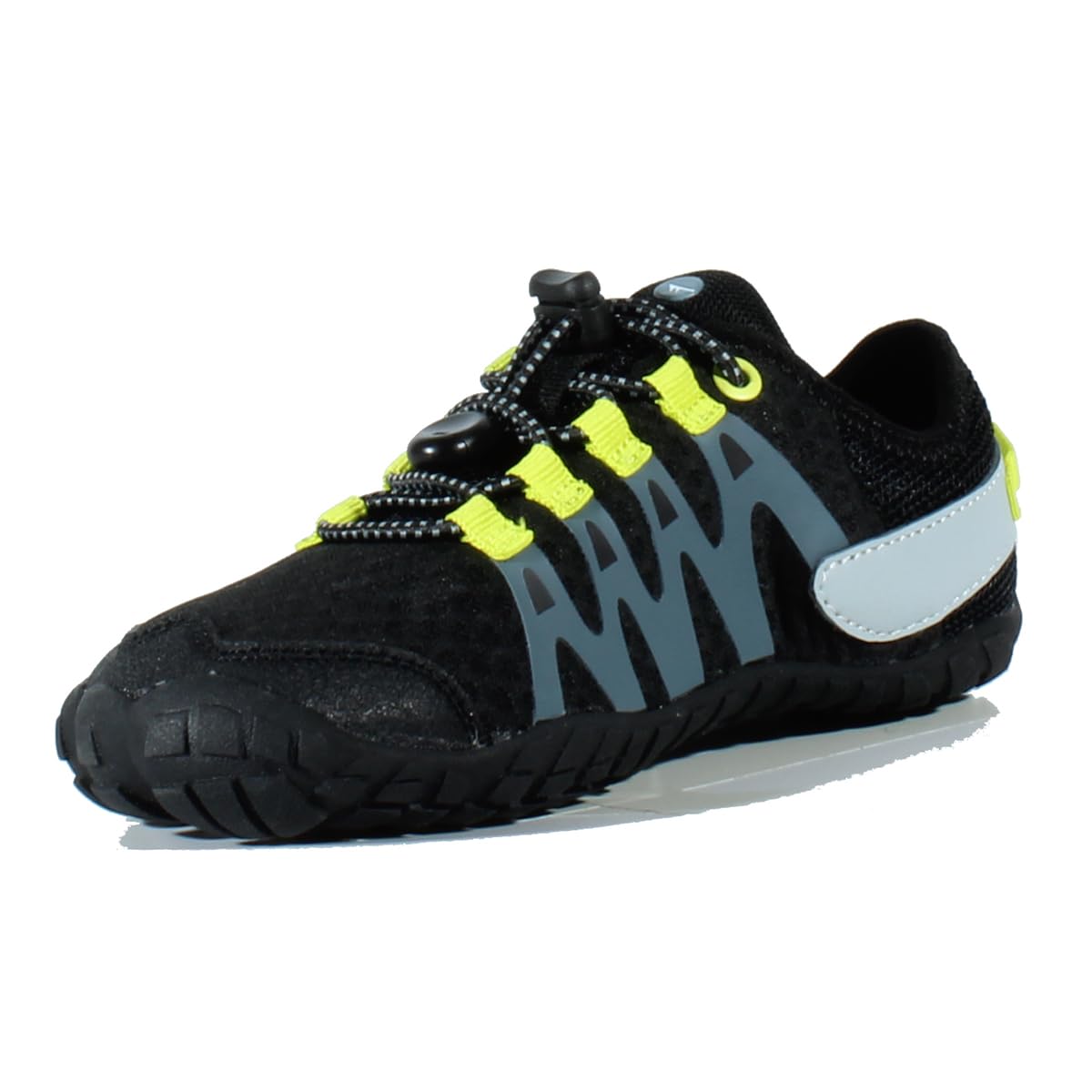 HI-TEC Zapatillas Barefoot Niño Abyss Junior Deportivas Montaña Senderismo Calzado Respetuoso Minimalista Transpirable Flexible Black-Lime 30