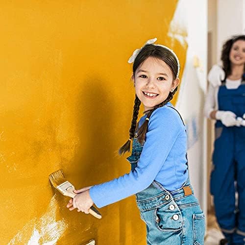 FREE WOLF 30'lu kıl fırçası, fırça seti, boya fırçaları, boya fırçaları, vernik, boyama, yapıştırıcı, düz fırça, ahşap fırça, vernik fırçası, ahşap saplı profesyonel boya fırçası, boyamak için, kendin yap - Görsel 2