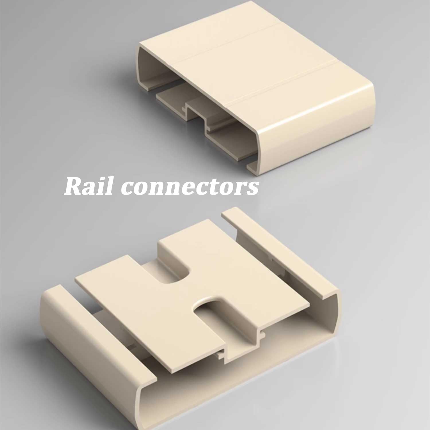 Système de rail de rideau robuste – Support de plafond en alliage d'aluminium pour salon, chambre à coucher et séparateur de douche