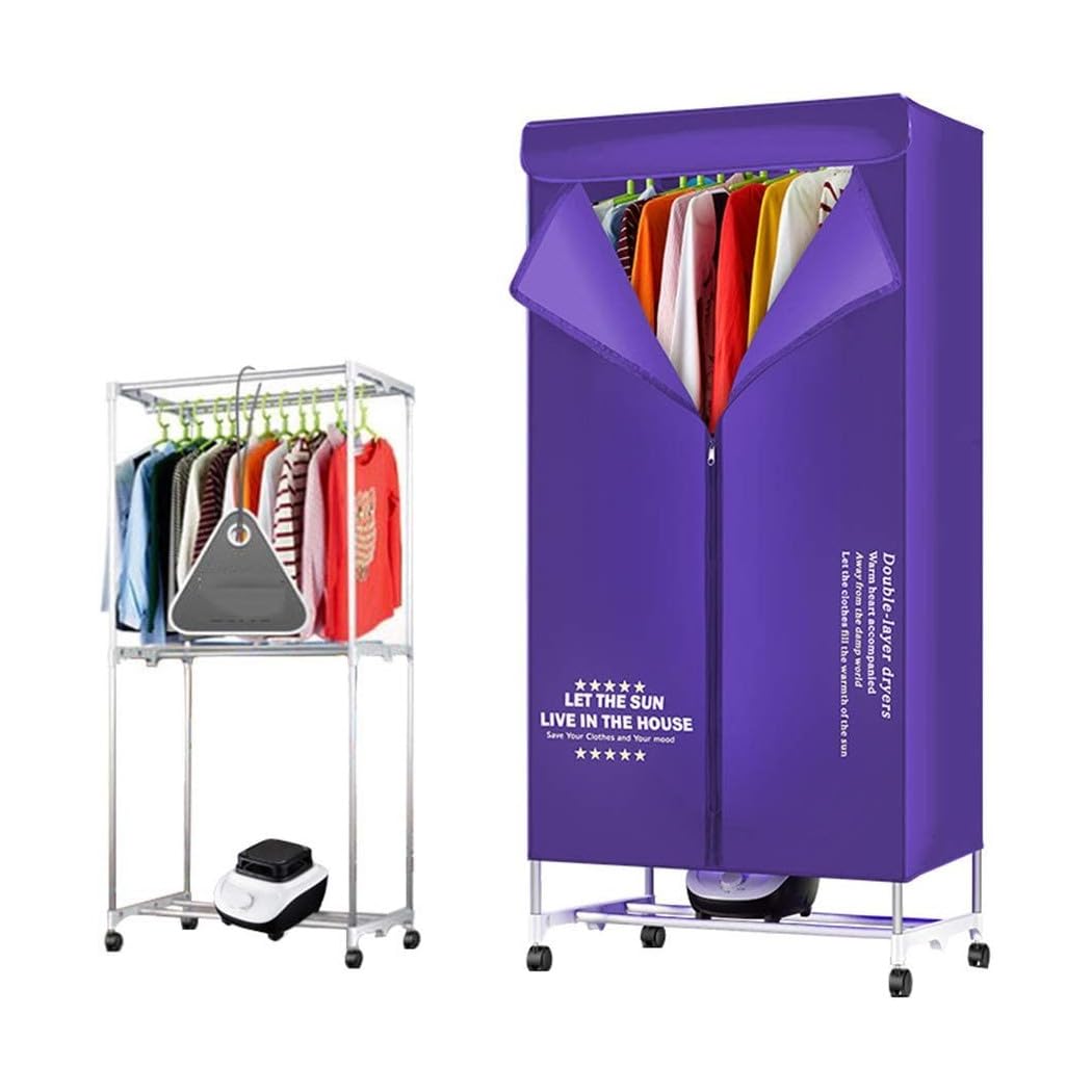 Trade Shop - Box Asciugatrice Asciuga Biancheria Elettrica Asciugabiancheria Stendino 1000w