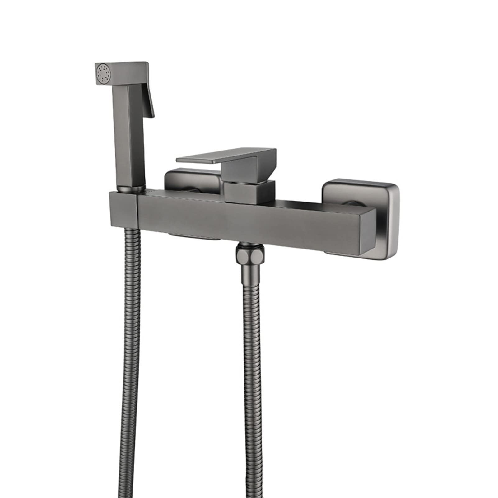 Robinet de bidet en laiton massif mural de style premium chaud et froid