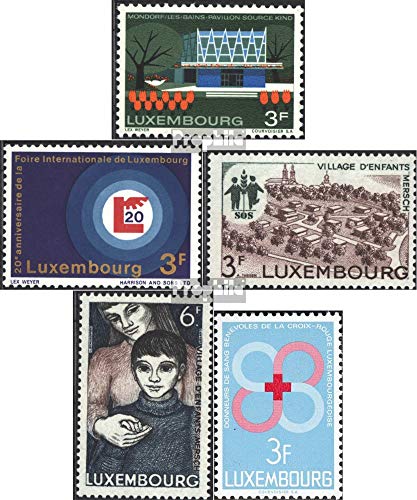 Prophila Collection Lussemburgo Michel.-No..: 773,774,775-776,778 (Completa Edizione) 1968 Mondorf, Leale, SOS, Rosso Cross (Francobolli per i Collezionisti) Croce Rossa
