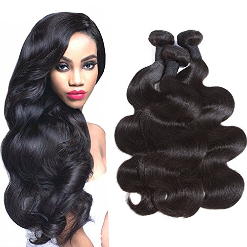 8A grade Brazilian Virgin Human Hair Wave Body 3 bundles loose curly 100% Unprocessed Remy Weave Hair Extensions (10.12.14, natural color)
