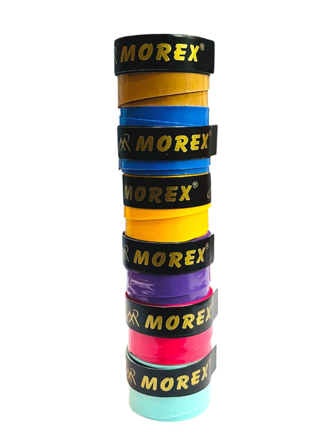 THE MORNING PLAY MOREX Pickleball Paddle Grip Multicolor Anti Slip Perforated Tennis Pickleball Racket Grip Tape Sweat Absorbent Overgrip Tape Strong Badminton Racket Grip (Pack of 6)-image-1