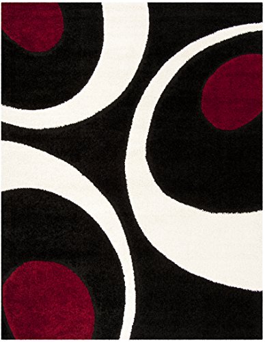 Image of 4x6 feet Soft Area Rug for Living Room and Bedroom, Modern Indoor Floor Carpet with Non-Slip Backing, Comfortable Decorative Home Decor Rug, Easy Clean & Durable- (Moon Maroon, Rectangular)