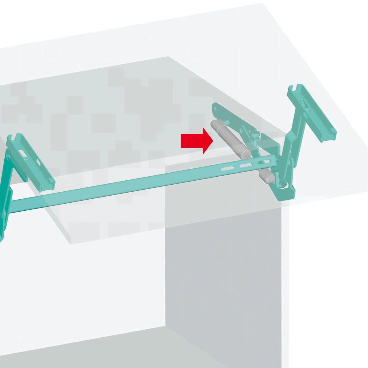 2 x SO-TECH® Kesseböhmer sprężyna kompresyjna Lift-O-Mat (wersja wzmocniona) 200 N (215N) do okuć wychylnych HSB