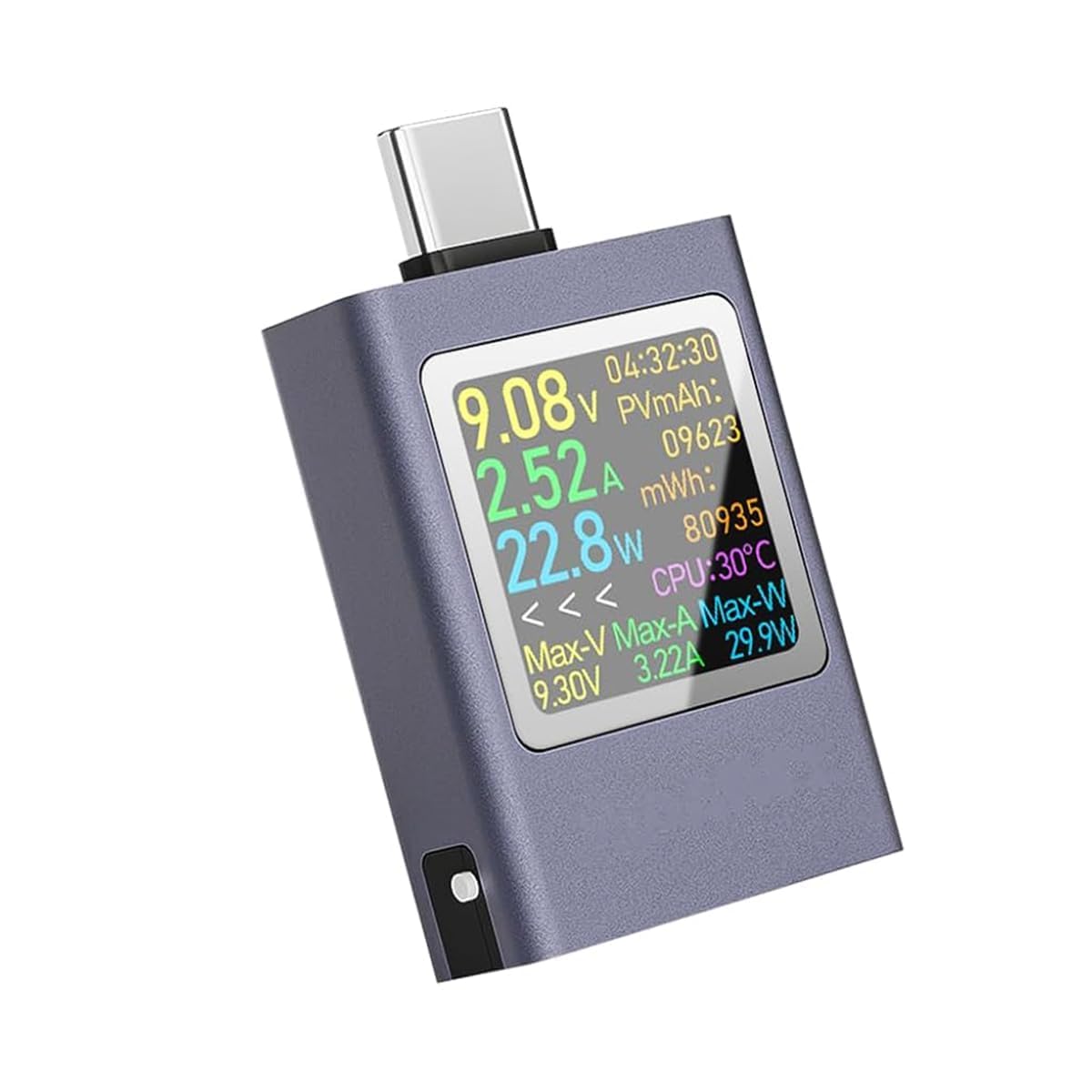 USB C Power Meter Testers, Eversame PD3.1 Digital Multimeter, USB C Voltage Current Voltmeter Amp Volt Ammeter Detector USB C Cable Charger Indicator DC4.5-50V/0-12A，PD2.0/PD3.0/PPS/QC2.0/QC3.0/FCP-image-33