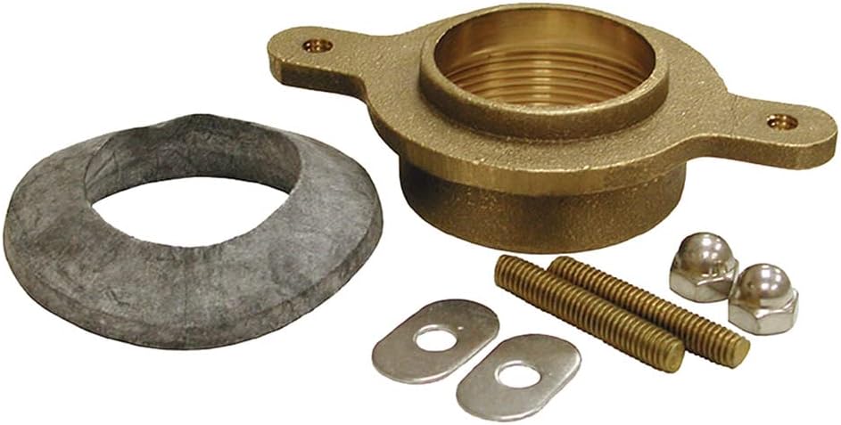 Jones Stephens F10005 2 IPS X 4-1/2 Brass Urinal Flange Kit - N/A