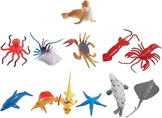 TOYANDONA 24 Peças Brinquedos De Animais Marinhos Para Tartarugas Sob O Mar Brinquedos De Animais Marinhos Brinquedos De Animais Marinhos Modelos De Animais Marinhos Figuras De Animais