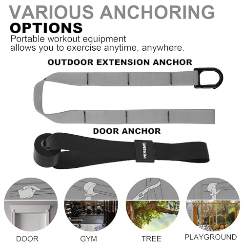 Image of Home Resistance Training Kit | Full-Body Workout with Suspension Trainer Straps, Door Anchor, Handles, and Carrying Bag | Complete Home Gym Equipment