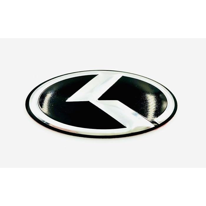 Buy GLOSS BLACK K Steering Wheel Emblem Badge Overlay FOR KIA MODELS
