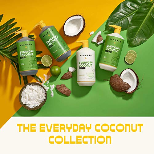 Alaffia Everyday Coconut Conditioner, Ultra Hydrating Conditioner For Normal To Dry Hair. Made With Fair Trade Coconut Oil And Ginger. Cruelty Free, No Parabens, Vegan, Purely Coconut 32 Fl Oz #TOP6