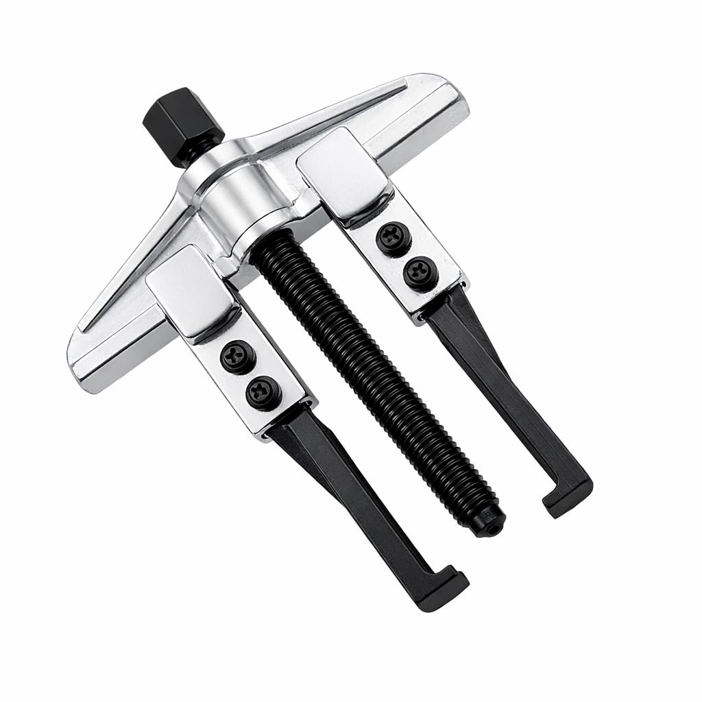 KATSU Two Jaw Gear Bearing Puller Ultra Thin Claws 160 x 150mm, Carbon Steel 2 Arms Special Thin Claws Car Engine Repair Belt Wheel Gear Bearing Extractor Removal Tool 45045004
