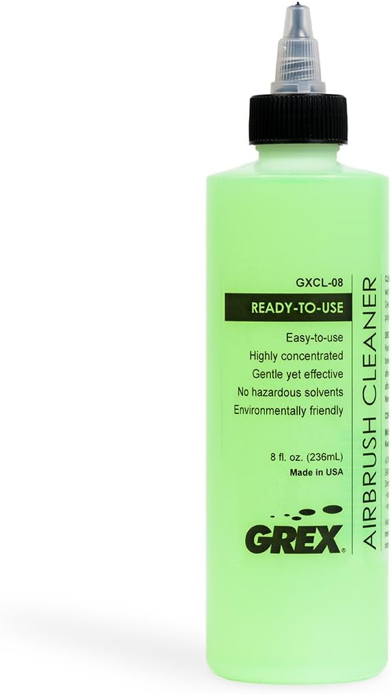GREXAirbrush GXCL-08 8oz Ready-to-Use Airbrush Cleaner,8 Oz