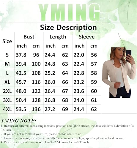 Blazer ouvert couleur unie blanche veste fluide fluide taille Medium - 5