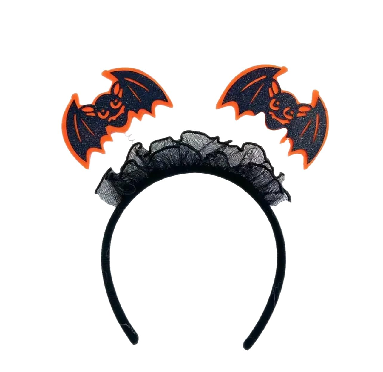 Halloween Headband Spider Bat Costume for Kids Girls | Dress Up Cosplay Spooky Scary Outfit Head Accessories for Children Black Orange | Party Supplies Trick or Treat