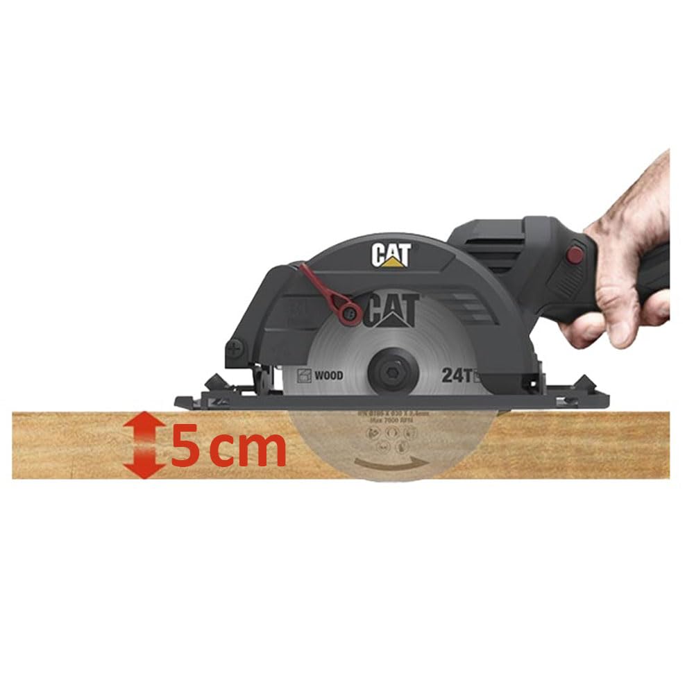CAT DX5010B 18 Volt 120 mm Kömürsüz Profesyonel Çok Amaçlı Daire Testere (Akü Dahil Değildir)