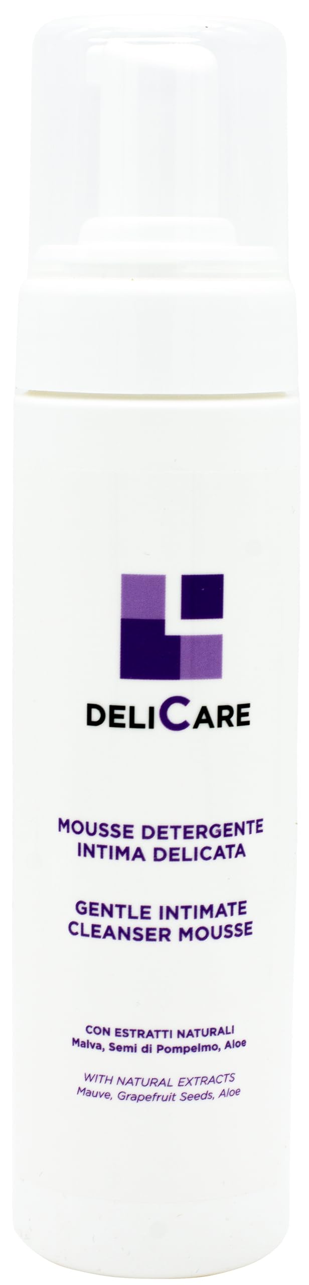 Mousse Detergente Intima Delicata con Estratti Naturali per Pelle Sensibile - Idratazione e Protezione Naturale, 200ml - 100% Made in Italy