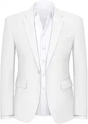 Blazer masculino slim fit de um botão, jaqueta esportiva leve para casamento, negócios, festa