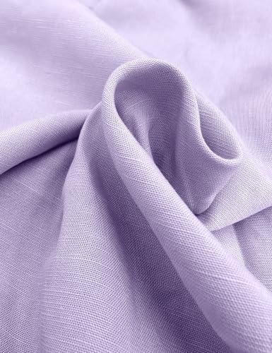 Image of VIUTIL Womens Summer Linen Mini Dress Boat Neck Low Back Sleeveless Tank Dresses with Pockets 2026 Vacation Outfits