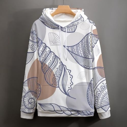 UMENG Sweatshirt Pull Coquille De Conque au Design Graphique S