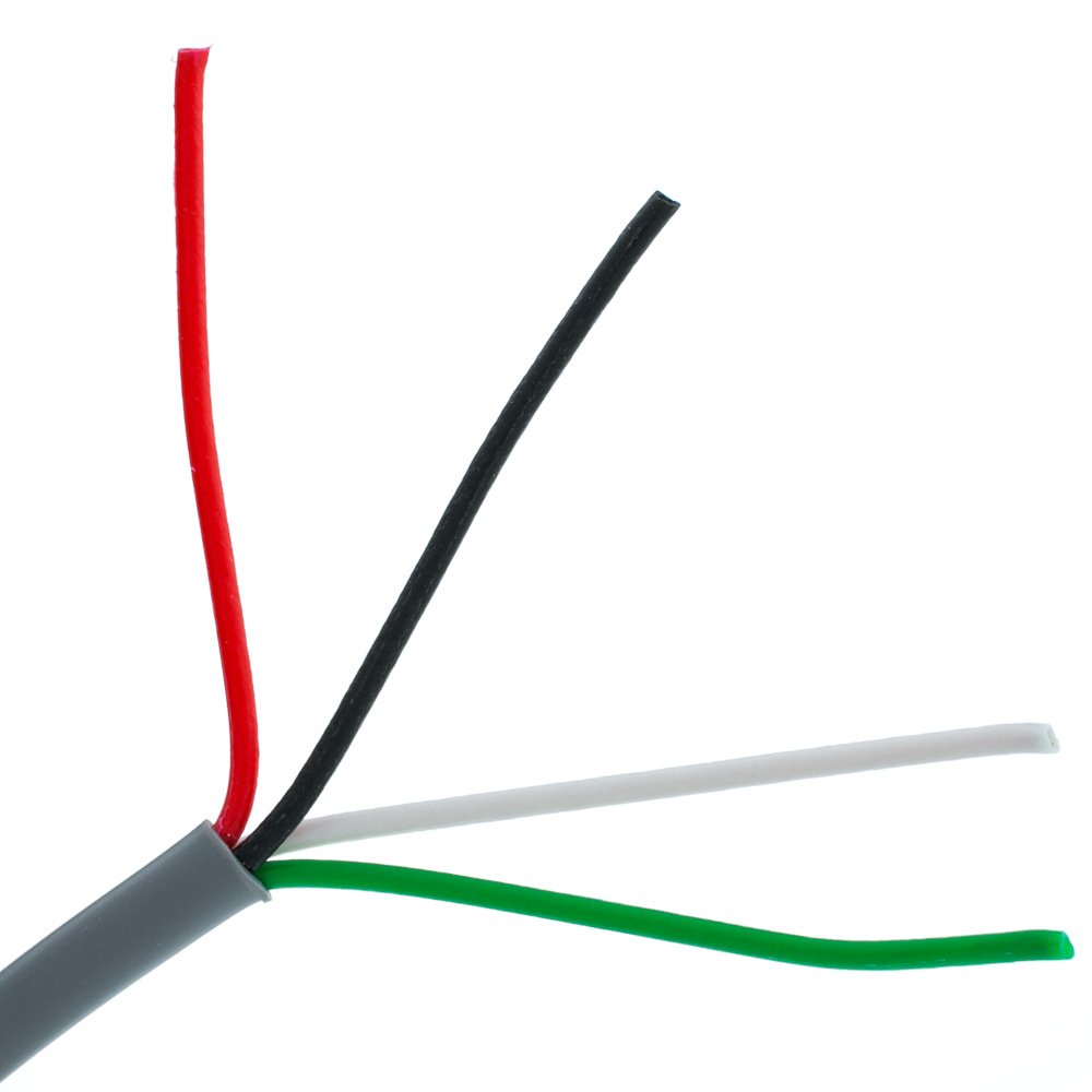 Cable Central LLC (10 Pack) Security/Alarm Wire, Gray, 22/4 (22AWG 4 Conductor), Stranded, CM/Inwall Rated, Pullbox, 1000 Feet