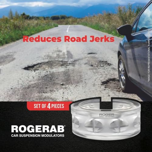 Image of ROGER Rogerab For VW Jetta (4 Pcs) Patented, ARAI Tested Car Comfort Enhancer For Reduced Road Jerks & Better Driving Comfort