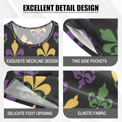 Brazil Mardi Gras Carnival Party Pajama Set Pajamas Sleepwear Nightwear Loungewear Clothes Set B04036324