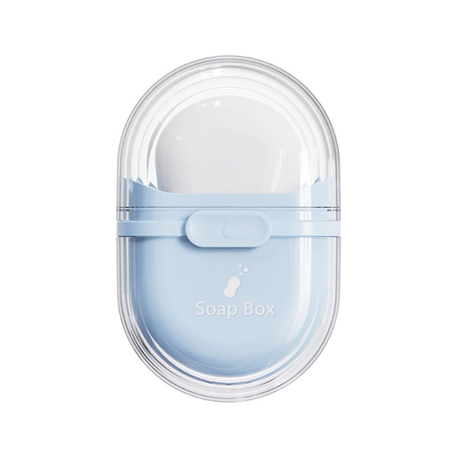 NEWFT Portable Soap Dishes Soap Container Bathroom Travel Home Box with Cover Waterproof Container