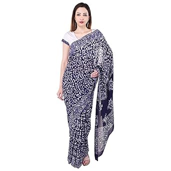 Buy Poonam Sarees Georgette Saree 