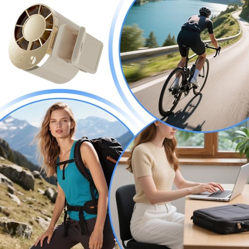 Ventilador de cintura para evitar el calor extremo con viento de 3 velocidades 5