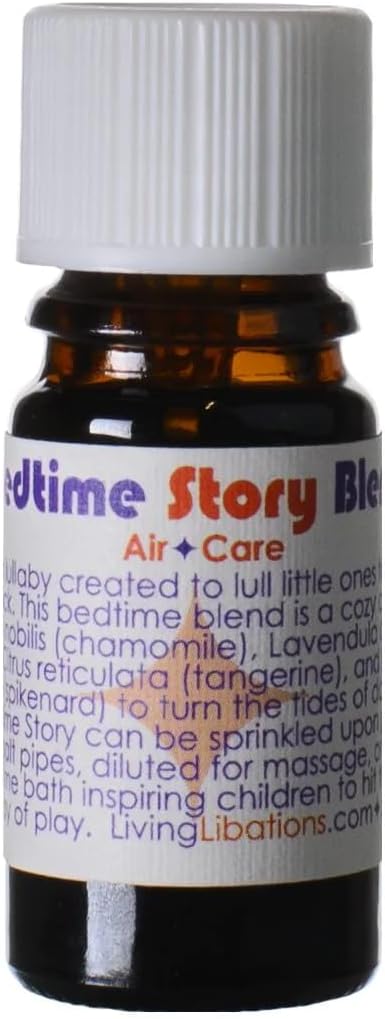 Living Libations – Organic Bedtime Story Essential Oil Blend | Natural, Wildcrafted, Vegan Clean Beauty (0.17 fl oz | 5 mL)