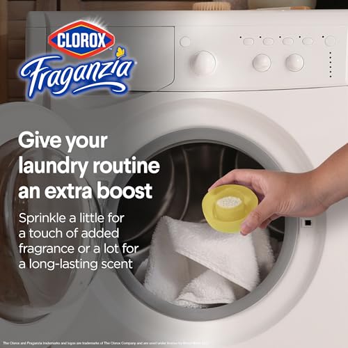 Image of Clorox Fraganzia Laundry Scent Booster Crystals, In-Wash Fragrance Beads for Fresh-Smelling Clothes & Linens, Safe for All Fabrics & Colors, Easy-Pour Bottle, Citrus Blossom Scent, 70 Oz