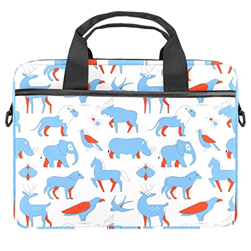 Sac ordinateur portable 13-14.5 pouces fin motif faune sauvage