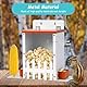 2 In 1 EichhöRnchenfutter,HäNgendes EichhöRnchenfutter,Metall-EichhöRnchenfutter FüR Im Freien,EichhöRnchen Picknicktischfutter,EichhöRnchen Corn Cob Feeder FüR Garten Im Freien(Orange)