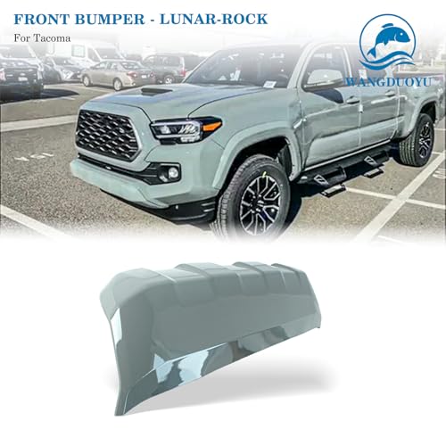 Image of Front Bumper Lower Valance Panel Skid Plate Black Compatible with 2016-2023 Toyota Tacoma - Replaces Part 53911-04210 TO1095205 (Lunar Rock)