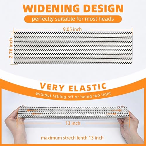 Image of 8PCS Summer-Exclusive Non Slip Sports Elastic Soft Running Fashion Headbands Absorb Sweat for Women & Men Working Out, Travel