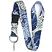 Buttonsmith Hokusai Waves Premium Lanyard - with Buckle and Flat Ring - Made in The USA
