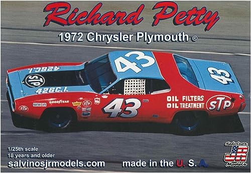 Salvinos Jr Models 1/25 1972 Plymouth Road Runner 43 Richard Petey miniatura 2