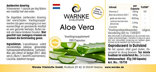 Aloë Vera 200:1 per dagdosering verrijkt met vitamine C - Veganistisch - 100 Capsules - Image 8
