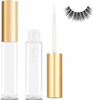 Eyelash Glue,Strong Hold False Eyelash Glue,Strong Hold White Lash Adhesive, for Strip Lashes Fast Drying Lash Glue 5ml 0.18oz