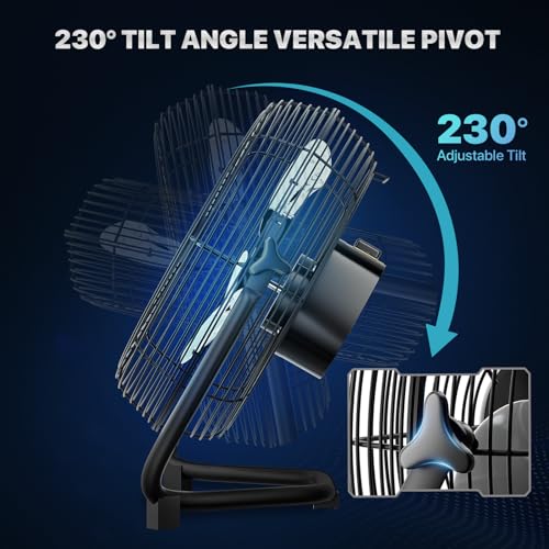 Mollie A56-FF-001-12-BK 14 Inch High Velocity Fan Heavy Duty Metal Industrial Floor Fan 3 Speed Adjustable Tilt Portable Quiet Air Circulator thumb #4