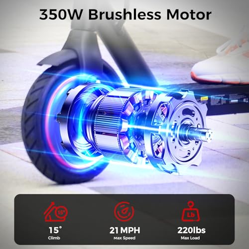 Electric Scooter for Adults, Top 21 MPH Foldable E Scooter