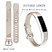 Tobfit Waterproof Sport Bands Compatible with Fit bit Alta/Alta HR/Ace, Soft TPU Replacement WristBands, Small, Champagne Gold/Rose Gold
