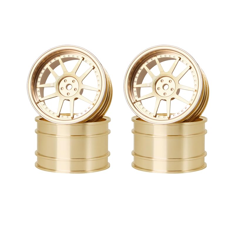 KYX Racing Aluminum 12mm Hex Wheel Rims 54mm*35mm Upgrades Parts Accessories for 1/10 RC Crawler Car...
