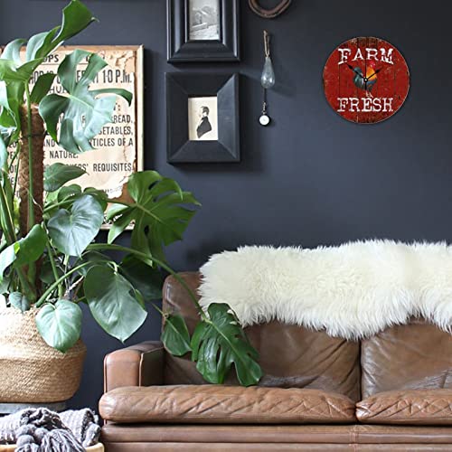 Horloges murales en bois shabby chic grand format 38cm pour lisibilite optimale - 5