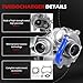 RHF5 Turbo Turbocharger Compatible with Compatible with Ranger 2.5L D HS 1999-2006, Ranger Double Cab 2.5L D WLT 2004-, for Bravo WL-T 2.5L, B2500 2.5L 1996-, Courier WL-T 2.5L, Replace VA430013